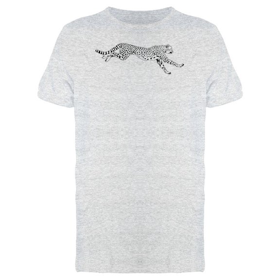 Realistic Cheetah Running Sketch Tee Men's -Image by Shutterstock