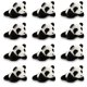 thumbnail image 2 of Forest & Twelfth Mini Panda Peluches, paquete de 12 pequeños peluches, animales de peluche, relleno de calcetín para niñas y niños, oso panda de peluche para regalos de fiesta, bolsas de regalos, caja, 2 of 5