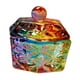 thumbnail image 5 of Herramientas de cristalería Bowl con tapa, vaso de vidrio para el cuidado de uñas, herramientas de cuidado de manicura, líquido acrílico, polvo , Hexágono rayado, 5 of 8