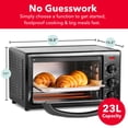 thumbnail image 6 of Dash 23L Air Fryer Toaster Oven with Aircrisp Technology, 6-Slice Capacity, Black, 6 of 10