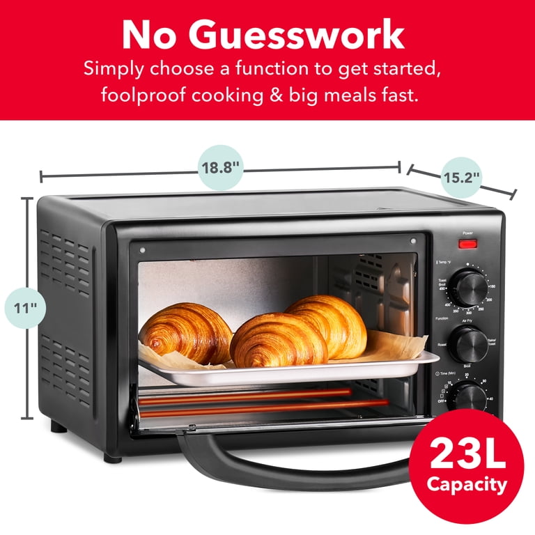 Dash Everyday 23L Air Fryer Toaster Oven, Black photo 5