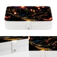 thumbnail image 4 of Fireflies Portable PU Leather Jewelry Display Necklace Organizer Earring Holder with Removable Compartment, 4 of 6