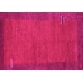 thumbnail image 1 of Ahgly Company Indoor Rectangle Abstract Pink Contemporary Area Rugs, 7' x 10', 1 of 4