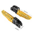 thumbnail image 3 of Paire de repose-pieds avant gauche et droit pour moto Yamaha MT-03, MT-25, MT-07, MT-09, R3, XJ6, or, 3 of 4