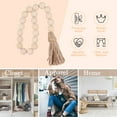 thumbnail image 2 of FUEENIRVA Natural Wood Beads Decor Beige 3Pcs, 2 of 5