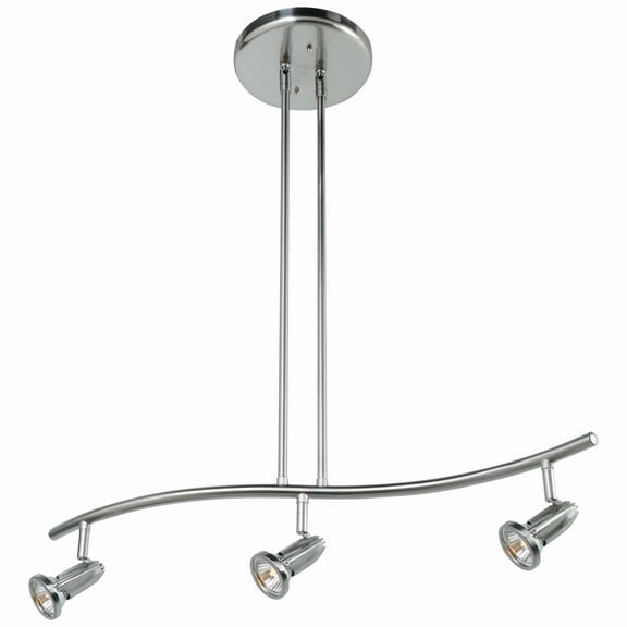 52205LEDDLP-BS-Access Lighting-Cobra - Spotlight Pendant-10.75 Inches Tall-Brushed Steel Finish-LED Lamping Type