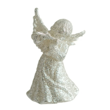 

dianhelloya Chritsmas Pendant Exquisite Ornamental Adorable Xmas Tree Star Angel Girl Wooden Decoration for Party