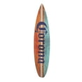 thumbnail image 5 of American Art Decor Licensed Corona Color Wood Tones Surfboard Wall Plaque Sign Summer Beach Style Plank for Tiki Bar, Bedroom, Living Room, Kitchen, Garage, Man Cave, Restaurant, 5 of 6