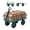 Green, variant on Tech Heavy Duty Steel Garden Cart 1000LBS Capacity - Removable Mesh Sides - 13" All-Terrain Wheels - 180° Rotating Handle - Utility Wagon for Lawn, Yard, Farm