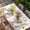 White Light Green, variant on Easter Rabbit Eggs Table Cloths for 5 Foot Rectangle Tables, Spring Pink Daisy Flowers Butterfly Pastoral Patio Waterproof Elastic Fitted Tablecloths, Washable Rectangular Table Cover for Camping