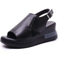 thumbnail image 1 of Xishao Nueva Sandalia ortopédica de Verano, Sandalias de cuña con Plataforma de Boca de Pescado para Mujer, Sandalias de cuña de Cuero Suave, Zapatos de tacón de Verano con Plataforma Peep Toe Xishao ropa, 1 of 2