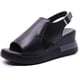 thumbnail image 1 of Xishao Nueva Sandalia ortopédica de Verano, Sandalias de cuña con Plataforma de Boca de Pescado para Mujer, Sandalias de cuña de Cuero Suave, Zapatos de tacón de Verano con Plataforma Peep Toe Xishao ropa, 1 of 2