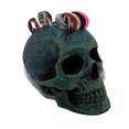thumbnail image 1 of Skull Shape Guitar Plectrum Holder - Rock & Roll Inspired, Hand-Painted Plastic Pick Holder, Bold Design for Musicians, 1 of 8