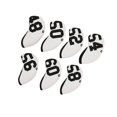 thumbnail image 1 of Baohd 7Pcs Golf Club Headcover Iron Head Cover Wedge Protector Sleeve White Angle, 1 of 5