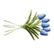 thumbnail image 3 of Mini flor artificial oficina en casa decoración floral fiesta de boda decorativa PU flor falsa, azul claro 5 piezas seitruly ZHF0582-11B, 3 of 6