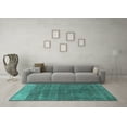 thumbnail image 3 of Ahgly Company Indoor Rectangle Oriental Turquoise Blue Industrial Area Rugs, 2' x 3', 3 of 4