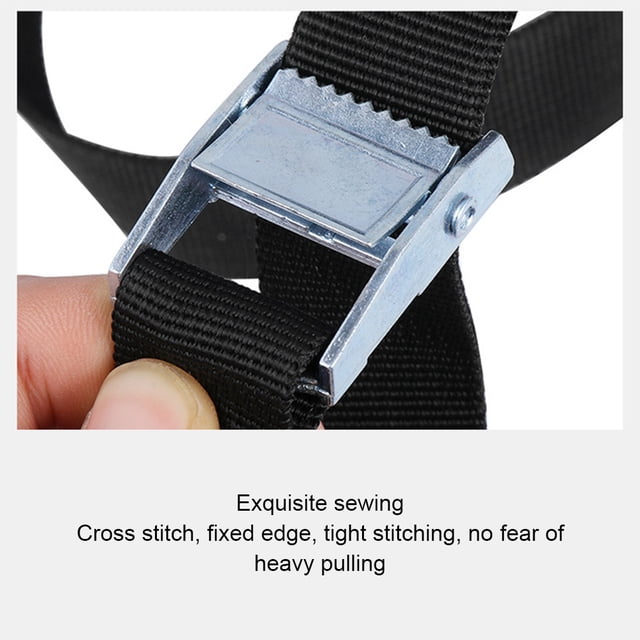 stanreset Leashing Strap Ratchet Tie Cargo Rope Polyester Multicolored Wear-resistance Book Rustproof Buckle Luggage Cable Blue 50mm*5Meter