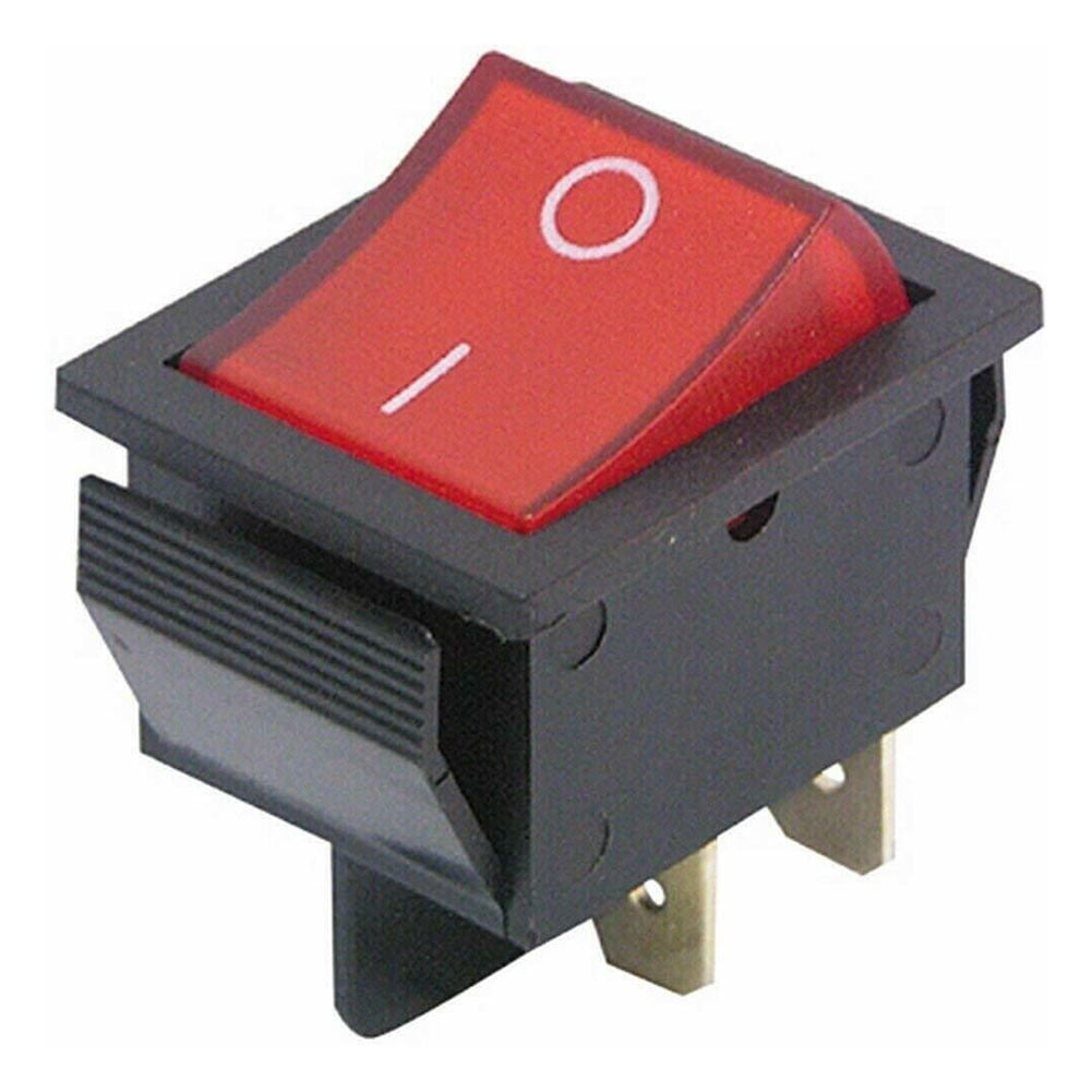 Rocker switch with waterproof cover Device switch 2 poles (4 pins) 16A 250