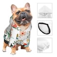 thumbnail image 4 of Bingfone Pretty Floral With Leaves Dog Clothes Hoodie, Pet Winter Coat,Puppy Sweatshirts For Small Dogs Boy Girl,Suitable For All Breeds-Small, 4 of 9
