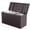 Brown, variant on 90 Gallon Outdoor Garden Storage Box with Wheels, Weatherproof UV-Resistant Plastic, Lockable Design, Moulded Handles, Large Deck Box for Patio Cushions Tools Toys BBQ Supplies