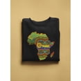 thumbnail image 2 of African Continent Ethnic Style Sweatshirt Women -Image by Shutterstock, Female Large, 2 of 4
