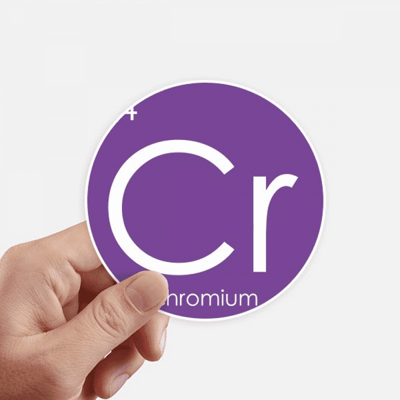 Chestry Elements Period Table Transition Metals Chroum Cr Sticker Round Wall Suitcase Laptop Label Bumper