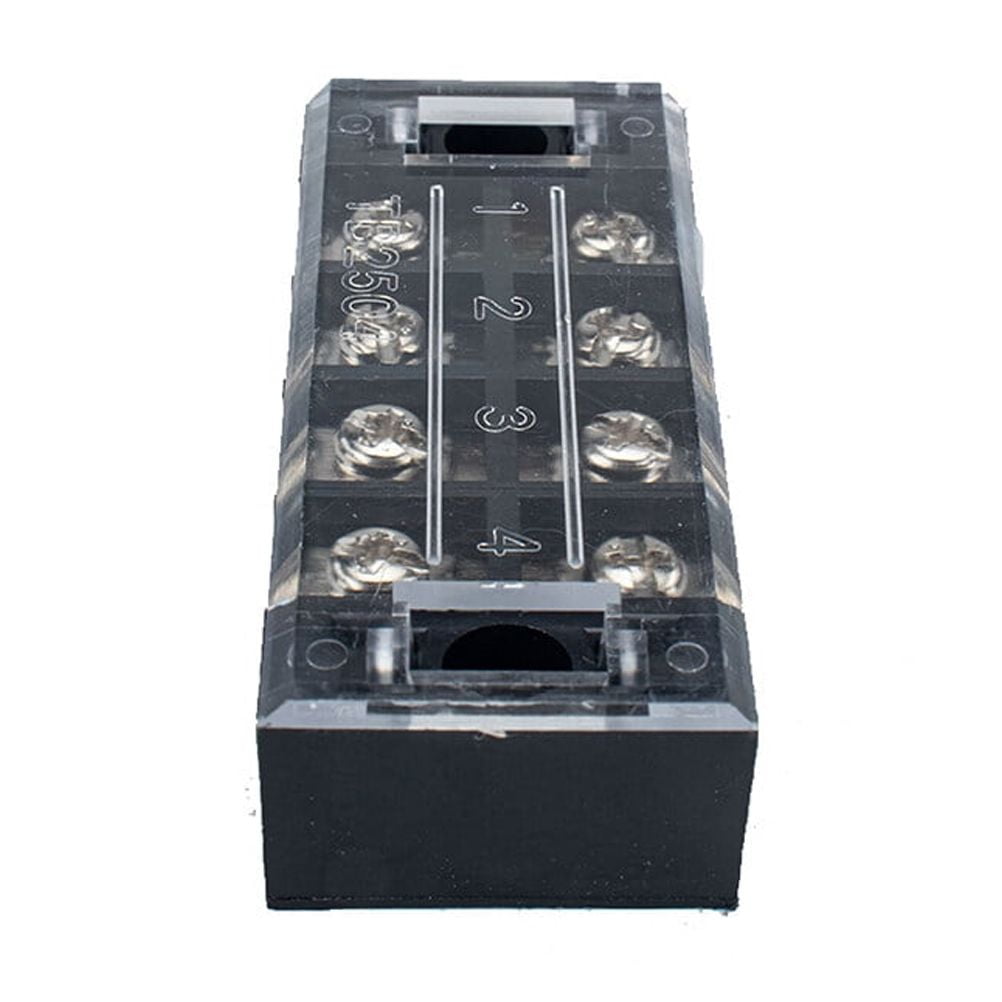 ELAYARD 5Sets Black Terminal p Connector with Clear Cover and Sturdy Screws for Car Electrical