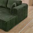 thumbnail image 6 of 132" U-Shape Modular Sectional Sofa,Modern Compressed Sectional Sofa,Corduroy Sleeper Sofa Couch for Living Room,Bedroom,Green, 6 of 8