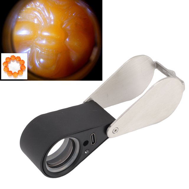 Jewelers Glass, Lupa, Joyeros Loupe Recargable Portátil 10x Para Telas Estampados Electónica