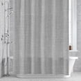 thumbnail image 4 of Vintage Linen 54x78 Inches Waterproof Shower Curtain, Pastoral Grey Linen Texture Farmhouse Bath Curtain Set with 12 Hooks Washable Shower Curtains for Bathroom Bathtub Decor, 4 of 9