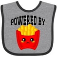thumbnail image 3 of Inktastic French Fries Powered by Fries Boys or Girls Baby Bib, 3 of 4