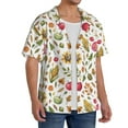 thumbnail image 2 of Gukieu Fall Fruits And Vegetables Print Men's Short-sleeved Shirts, Button-down Pocket Shirts, T-shirts, Beach Vacation Travel Summer Clothing-XX-Large, 2 of 5