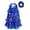 Royal Blue, variant on Alvivi Kids Girls Sequins Latin Rumba Salsa Dance Tassel Dress Ballroom Dancewear with Hair Tie Silver 4