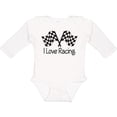 thumbnail image 3 of Inktastic I Love Racing Boys or Girls Long Sleeve Baby Bodysuit, 3 of 5