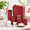 Burgundy-Bathroom Set, variant on Burgundy Bathroom Set With Shower Curtain And Rugs Red