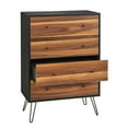 thumbnail image 3 of TMS Rodan 4-Drawer Chest, Walnut and Black, 3 of 5
