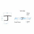 thumbnail image 4 of Flexible Shower Door Side Seal Strip 100 inch Shower Side Sweep for 1/2" Framelss Glass Door, 4 of 6