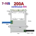 thumbnail image 2 of BMS Smart Balance Li-Ion LTO 18650 Battery Ebike Protection Board 7S 8S 9S 10S 11S 12S 13S 14S 15S 16S ,Safety and Reliability, 2 of 7