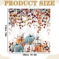 thumbnail image 3 of Clearance Under $6.59! 1PC Fall Pumpkin Shower Curtain, Thanksgiving Farmhouse Bathroom Decor with Maple Leaves, Polyester, (120x180cm, B), 3 of 9