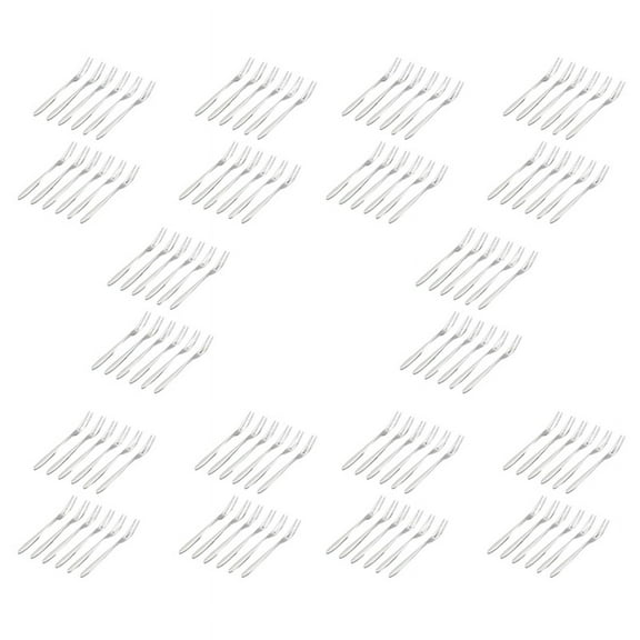 120 Pcs Dessert Forks,5.1 InchStainless Steel Mini Salad Fruit Fork Tasting Forks Cocktail Fork