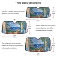 thumbnail image 5 of Yayeee Car Windshield Sun Shade Universal Fit Front Visor Protector, Sea Window, 5 of 8
