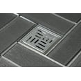 thumbnail image 2 of Kingston Brass BSF4410SS Watercourse 4" Square Shower Drain, Polished Stainless Steel, 2 of 5