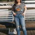 thumbnail image 2 of XCHQRTI Pumpkin Plus Size Women Tshirt Its Fall Yall Thanksgiving Short Sleeve Graphic Tees, 2 of 6