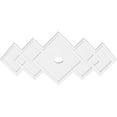 thumbnail image 2 of 40"W x 26 5/8"H x 3"ID x 12 1/2"C x 1"P Zoe Architectural Grade PVC Contemporary Ceiling Medallion, 2 of 11