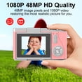 thumbnail image 5 of AndHot Digital Camera Kids Camera FHD 1080P 48MP Vlogging Camera with 180°Flip Screen 16X Zoom,Portable Digital Video Cameras Travel Compact Camera Autofocus with 32GB Card for Home or Travel(Pink), 5 of 6