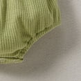 thumbnail image 6 of NOLDARES Baby Boy Girl Bubble Romper Organic Cotton Infant Summer Oversized Toddler T-Shirt Bodysuit Short Sleeve(Green,12-18 Months), 6 of 7