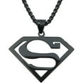 thumbnail image 1 of HAHDAXIA Stainless Steel Superhero Superman Pendant Necklace, 1 of 5