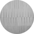 thumbnail image 1 of Ahgly Company Machine Washable Indoor Round Abstract Gray Contemporary Area Rugs, 3' Round, 1 of 1