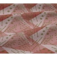 thumbnail image 5 of oneOone Viscose Jersey Dark Rose Brown Fabric Triangle Geometric Diy Clothing Quilting Fabric Print Fabric By Yard 60 Inch Wide, 5 of 5