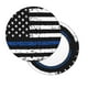 thumbnail image 2 of Disketp Thin Blue Line Flag Funda Redonda para Taburete, Funda de Cojín para Silla de Bar Suave y Elástica-13 inch, 2 of 7